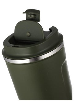 stainless steel thermal mug 510 ml - green and silver
