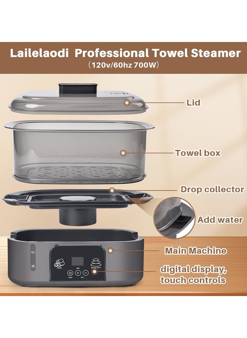 Towel Warmer, Towel Heater for Facials, 8L Hot Towel Warmer Steamer Towel Heater with Fast Heating for Quick Use is Massage, Spa and Home - Image 3