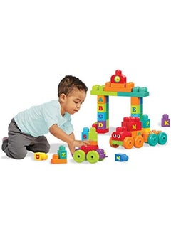 Mega Bloks First Builders Abc Learning Train With Big Building Blocks Building Toys For Toddlers 60 Pieces  - Image 2