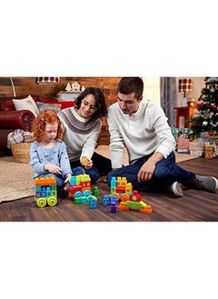 Mega Bloks First Builders Abc Learning Train With Big Building Blocks Building Toys For Toddlers 60 Pieces  - Image 3