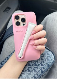 rhode 16 Pro Max Silicone Holder for Cell Phone,(case only) Lip Gloss Adhesive Sleeve for Phone, Lip Holder Stick-on Phone Case, Back Stick On Holder for iPhone 16 pro Max Ribbon color  - Image 3