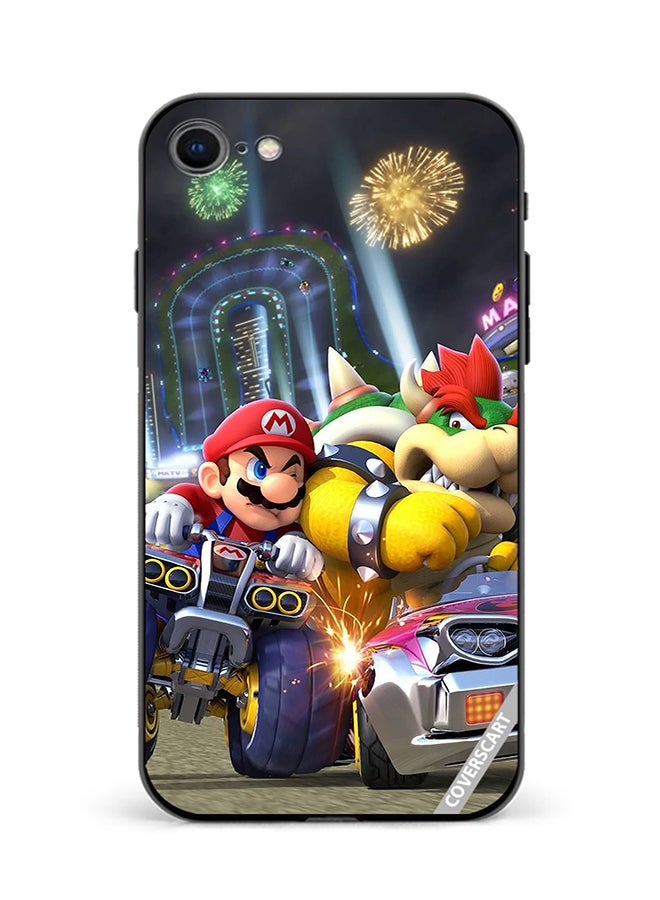 COVERSCART Protective Case Cover For Apple iPhone SE 2022 Mario Kart Design Multicolour