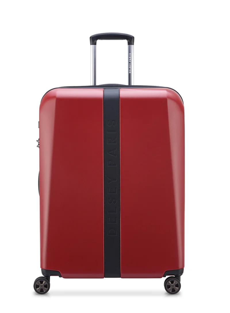 DELSEY Promenade Hard 2.0 Expendable Double wheel luggage  cabin suitcase 70cm/27.50Inch, 90+8L, 5kg, Medium-Burgundy