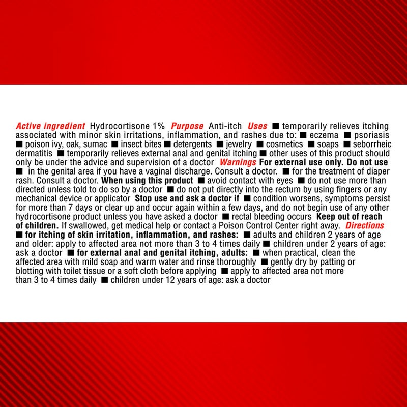 Cortizone 10 Cortizone-10 Maximum Strength Intensive Healing Itch Relief Cream, 1% Hydrocortisone, Fast-Acting, Anti-Itch Cream for Bug Bites, Rash, Eczema, Psoriasis, Poison Ivy, Oak, Sumac & More, 2 oz - Image 2