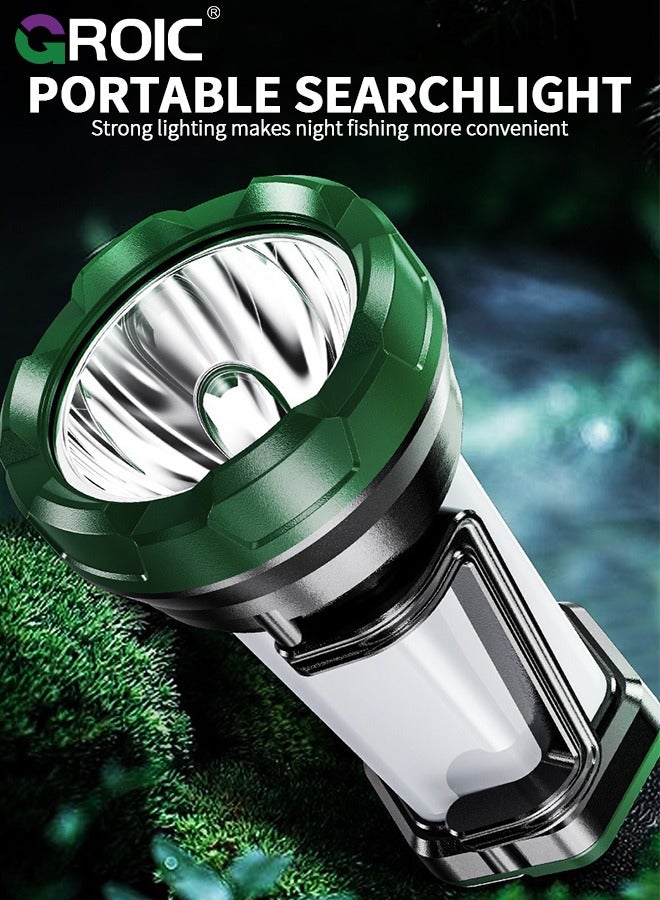 GROIC Portable LED Camping Lantern - Rechargeable Outdoor Flashlight, 6 Light Modes, 4000mAh Super Power Bank, Waterproof, for Hurricane Emergency, Hiking and Power Outages - Image 2