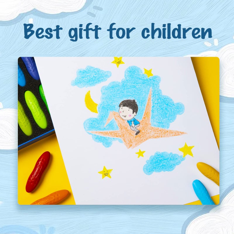 Yplus Washable Toddler Crayons, Non-Toxic for Ages 2-4, 24 Colors - Image 5