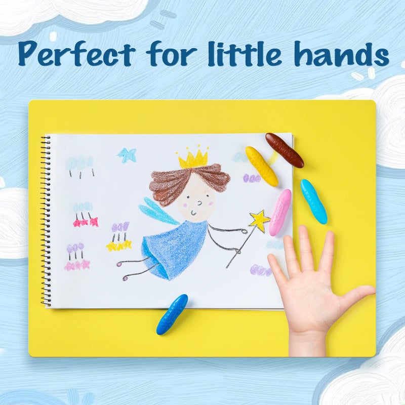 Yplus Washable Toddler Crayons, Non-Toxic for Ages 2-4, 24 Colors - Image 4