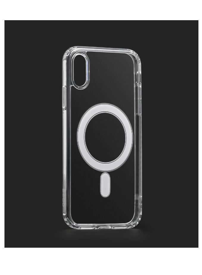 Ten tech Magnetic Case For iPhone XR Compatible With MagSafe Wireless Charging Shockproof Anti-Scratch Clear Back – ten tech)