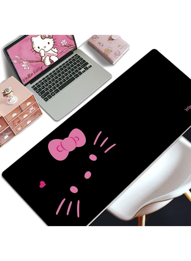 Loquat Hello Kitty Gift For Girls Gaming Mouse Pad Extended Large Mat Desk Pad Stitched Edges Mousepad Long Mouse Pad And Non-Slip Rubber Base Mice Pad 800X300X4mm  - Image 1