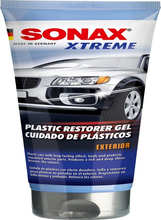 SONAX Xtreme Plastic Restorer Gel – Professional-Grade Exterior Plastic and Rubber Care – Restores Color and Shine to Bumpers, Trim, and Tires – 250mL