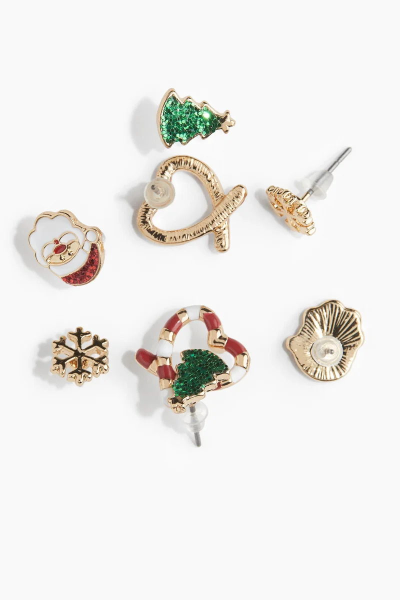 H&M 4 pairs stud earrings