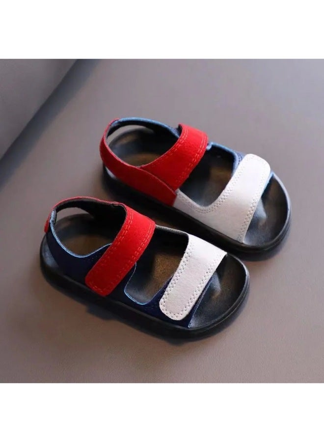 Children's Beach Sandals Men's Summer 1-year-old Baby Leather Small And Medium-sized Children's 5-year-old Non-slip Wear-resistant 3-toe Fashion Women's