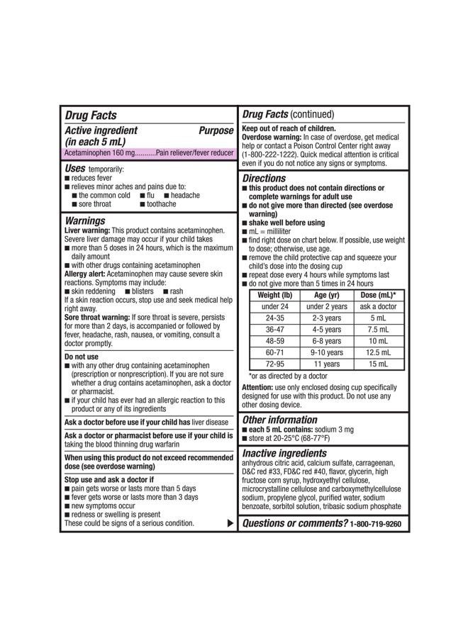 GOODSENSE Children's Pain Reliever Liquid, Bubble Gum Flavor, Acetaminophen 160 mg/5 mL, Effective Pain Relief/Fever Reducer for Kids Ages 2-11, 4 Oz - Image 4