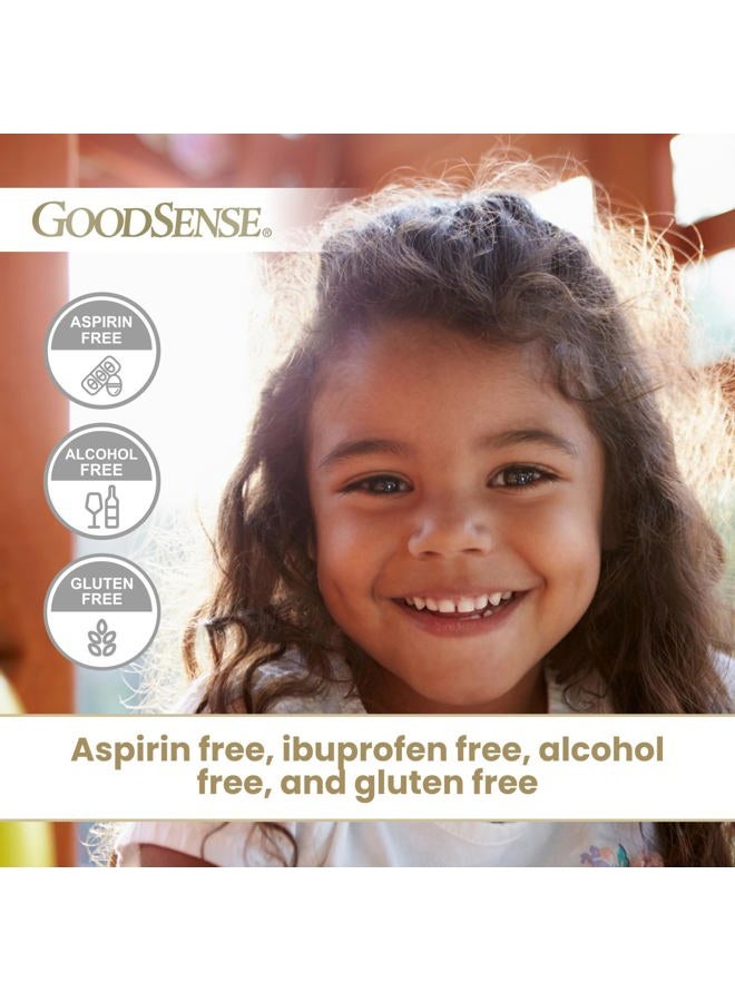 GOODSENSE Children's Pain Reliever Liquid, Bubble Gum Flavor, Acetaminophen 160 mg/5 mL, Effective Pain Relief/Fever Reducer for Kids Ages 2-11, 4 Oz - Image 5