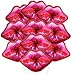 Vuzvuv 10 Packs of Large Pink Huge Red Lips Balloons Heart Ballons for Makeup Themed Party Anniversary Decor Kiss The Miss Goodbye30 Inch - Image 2