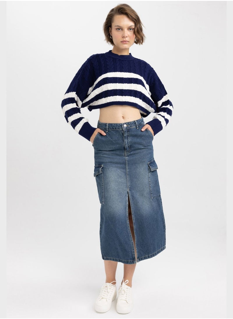 DeFacto - Stripe Detail Sweater - Image 1