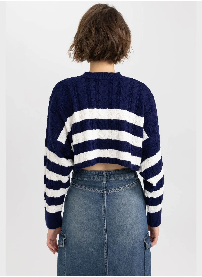 DeFacto Stripe Detail Sweater