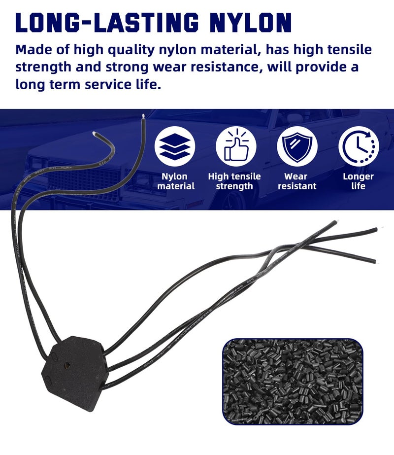 Alpha Rider Power Window Switch Pigtail 5-Way Connector Plug Wire Kit for 80's GM C10 Monte Carlo Regal Power Window Harness Pigtail Replacement with 5 Crimp Connectors (Nylon) - Image 5