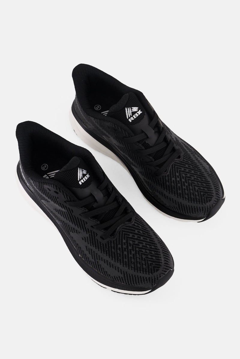 RBX أحذية رياضية للرجال بشعار العلامة التجارية، سوداء، مزودة بأربطة - Image 4