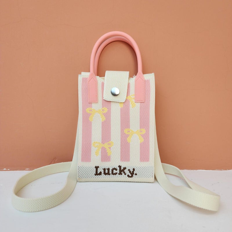 Ins Spring New Mobile Phone Bag Flying Woven Bag Casual Women'S Bag Clouds Sheep Stylike All-Match Bag Sense - Image 1