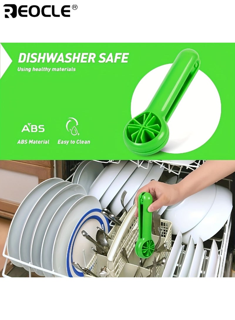 REOCLE Portable Fruit Cutter Ergonomic Easy Grip Slicing Tool witfor Grapes Cherries Tomatoes Strawberries Dishwasher Safe Durable Plastic Design - Image 4