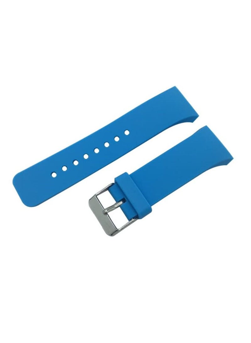 Blue Silicone Watch Band Strap for Samsung Galaxy Gear S2 SM-R720 - Image 2