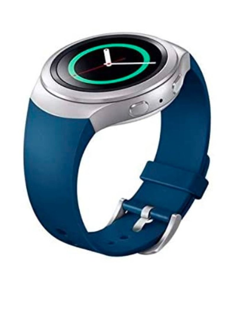 Blue Silicone Watch Band Strap for Samsung Galaxy Gear S2 SM-R720 - Image 1
