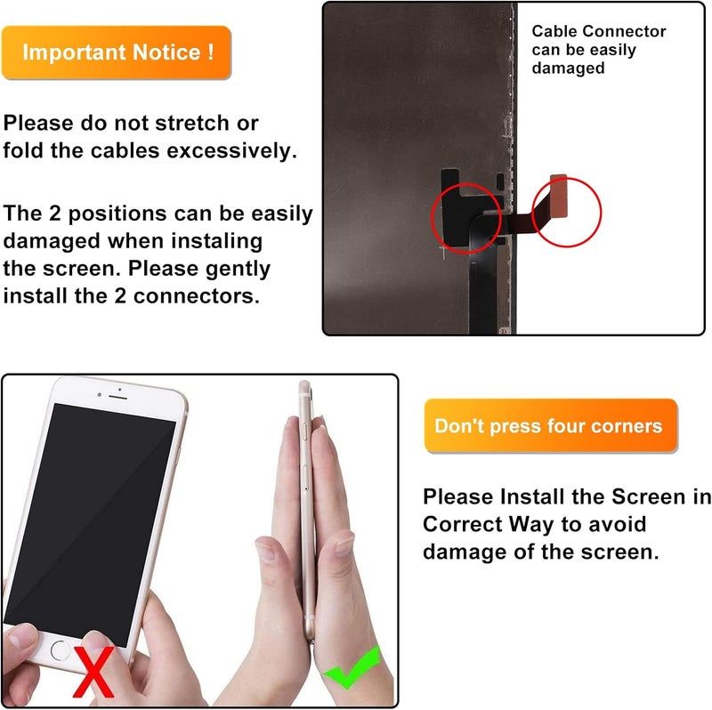 LL TRADER Screen Replacement for iPhone 14 Plus 6.7" LCD Retina FHD Display COF Touch Screen Digitizer with Repair Tool Kits, Waterproof Tape, Screen Protector (Truetone programable) 2025 New - Image 5