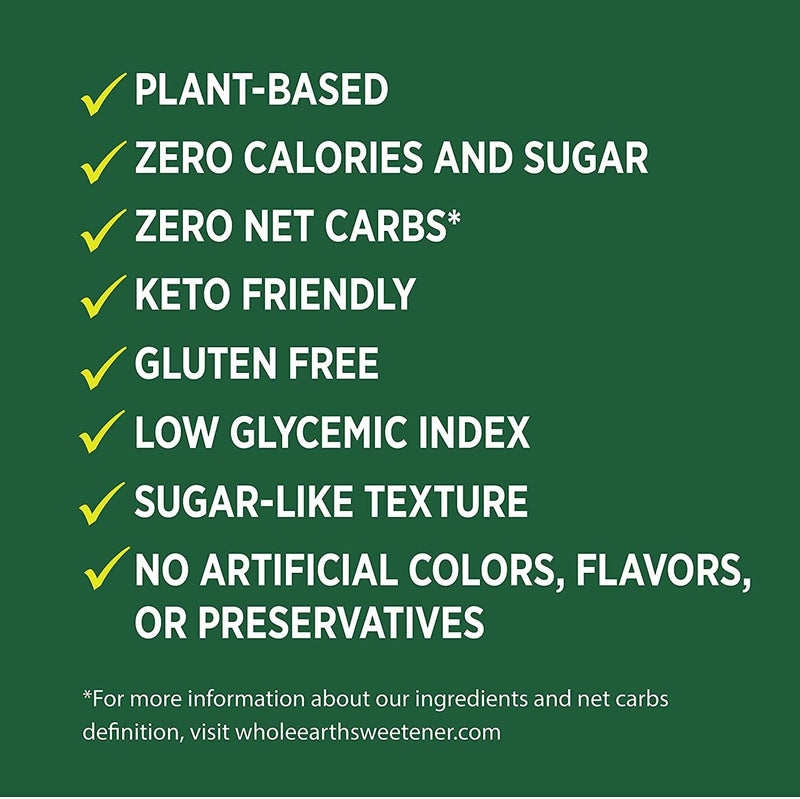 Whole Earth Sweetener Co. 100% Erythritol Sweetener - Keto Friendly, Zero Calorie Natural Sugar Alternative, 16 Oz - Image 4