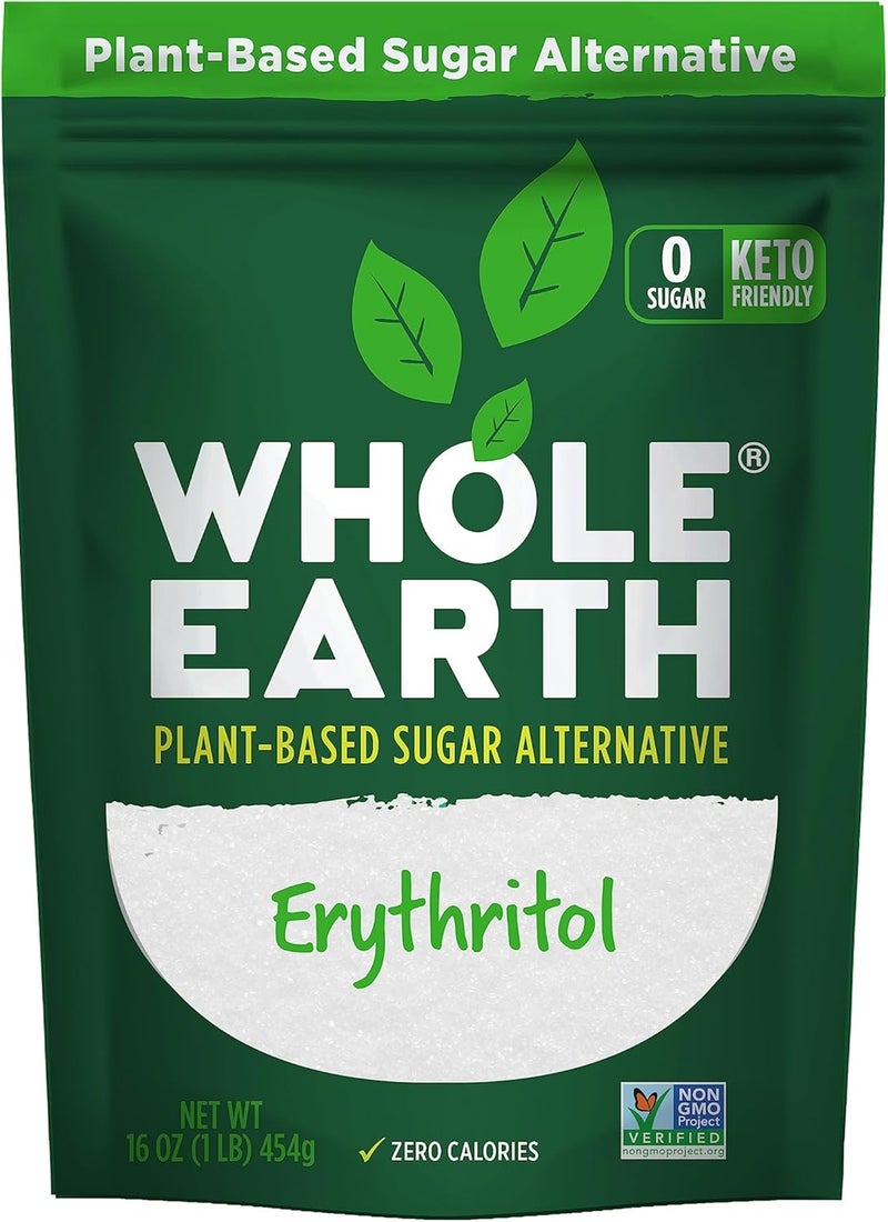 Whole Earth Sweetener Co. 100% Erythritol Sweetener - Keto Friendly, Zero Calorie Natural Sugar Alternative, 16 Oz - Image 1