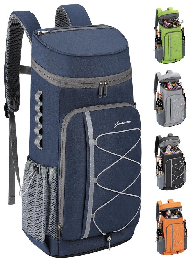 Maelstrom Cooler Backpack,50 Can Backpack Cooler Leakproof,Insulated Soft Cooler Bag,Camping Cooler,Beach Cooler,Ice Chest Backpack,Lightweight Travel Cooler Lunch Backpack for Hiking,Shopping,Blue - Image 1