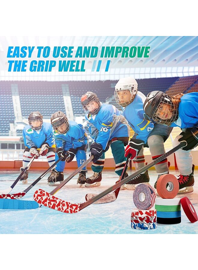 Generic Hockey Tape Multipurpose Hockey Stick Tape Adhesive Shin Pad Sock Tape for Ice Skate Sports Gifts Gear Equipment(3THITE)  - Image 3