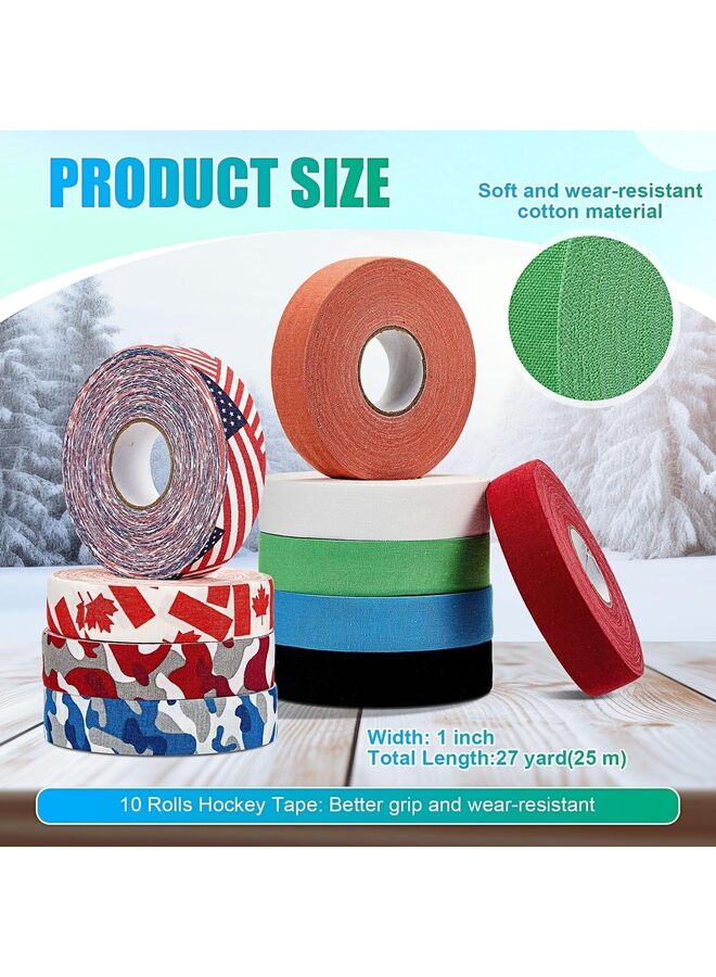 Generic Hockey Tape Multipurpose Hockey Stick Tape Adhesive Shin Pad Sock Tape for Ice Skate Sports Gifts Gear Equipment(3THITE)  - Image 2