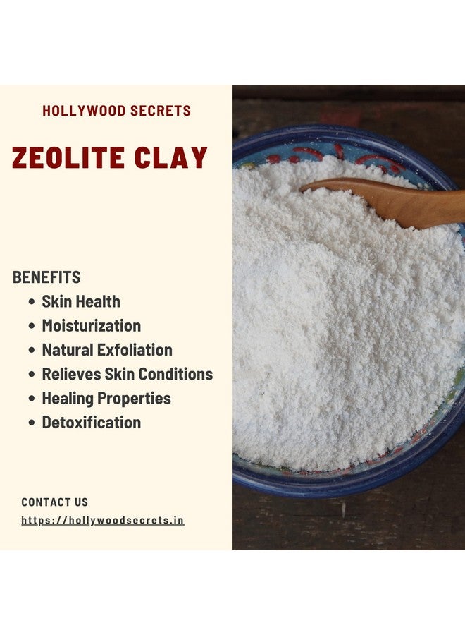 Hollywood Secrets Clay Powders 200gms (Pure Zeolite Clay) | Healing Clay | Skin Brightening | For Face, Body, Foot - Image 3