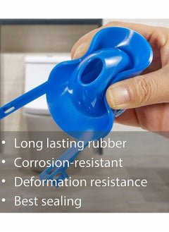 KASTWAVE Toilet Flapper Replacement, with 2 Pieces Toilet Handle Chains  - Image 2