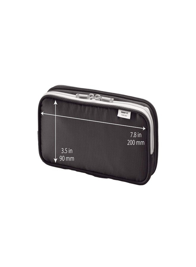 LIHIT LAB Double Pen Case, Large, 4.1 x 8.7, Black (A7661-24) (A-7661-24) - Image 3