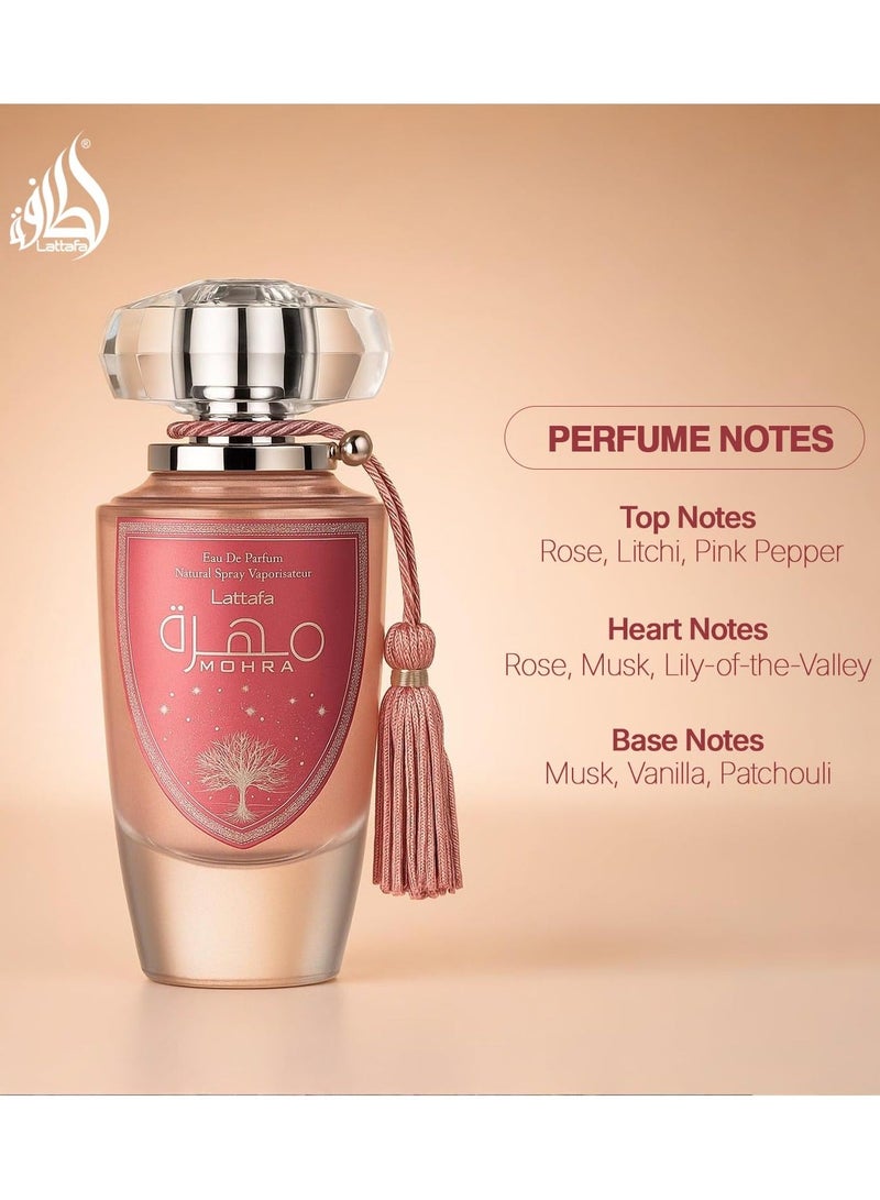 Lattafa Mohra Silky Rose for Women Eau de Parfum -100ml - Image 4