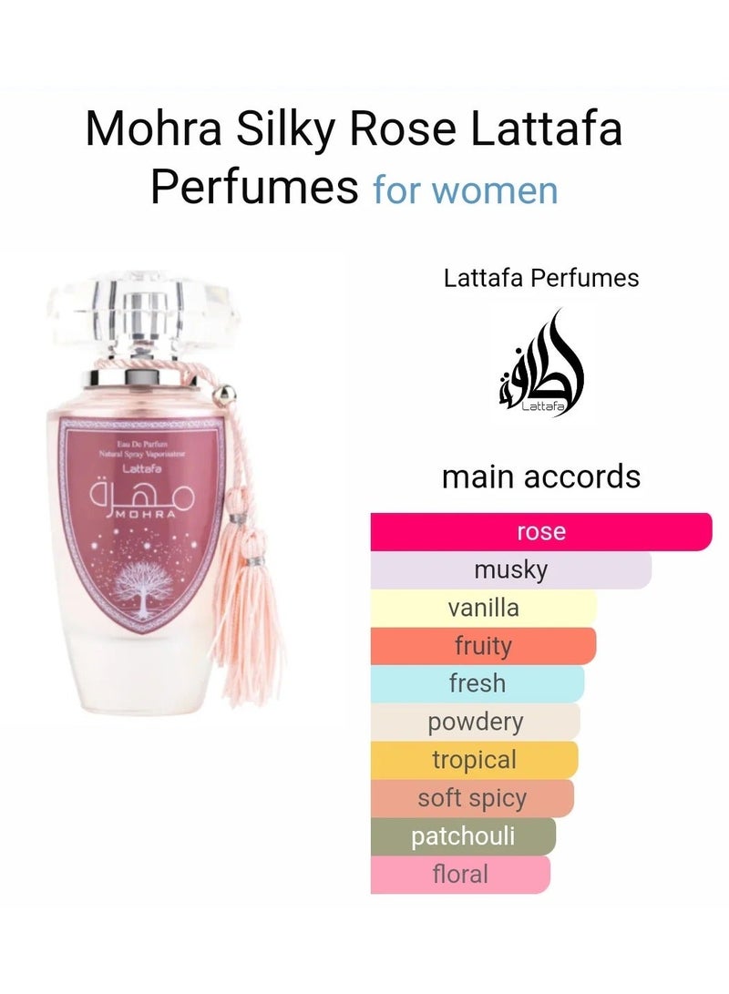 Lattafa Mohra Silky Rose for Women Eau de Parfum -100ml - Image 3