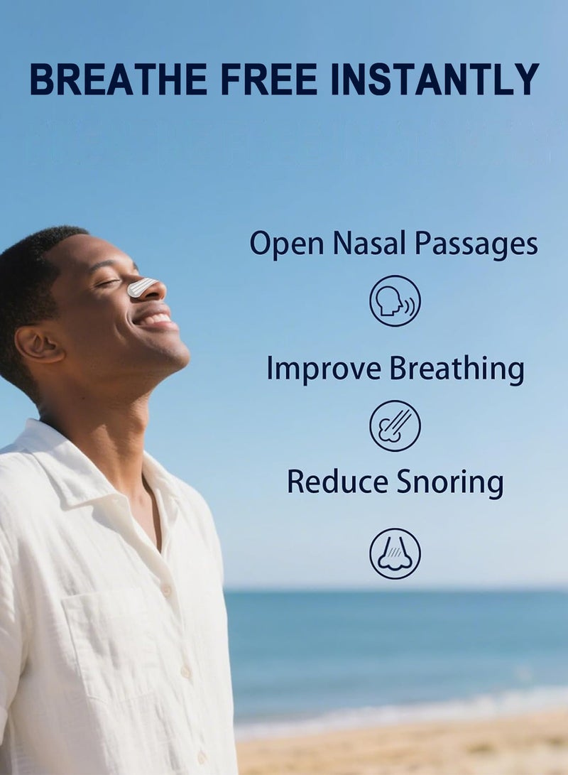 Chillspace 30Day Performance Breathing Nasal Strips Anti Snore - Athletic Nose Patch for Snoring & Sleeping - Oil & Sweat Proof Adhesive - Wide Body, Universal Fit, Extra Strength (Clear) - Image 2