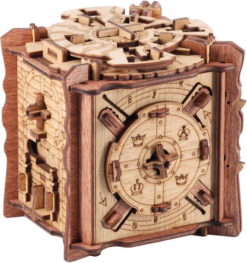 iDventure Cluebox Camelot - Escape Room Wooden Puzzle Box for Adults - Image 1