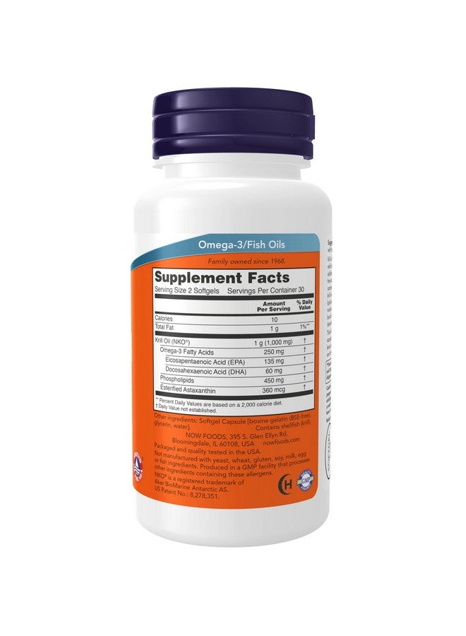now Supplements Neptune Krill Oil 500 Mg Phospholipid Bound Omega 3 Cardiovascular Support* 60 Softgels  - Image 3