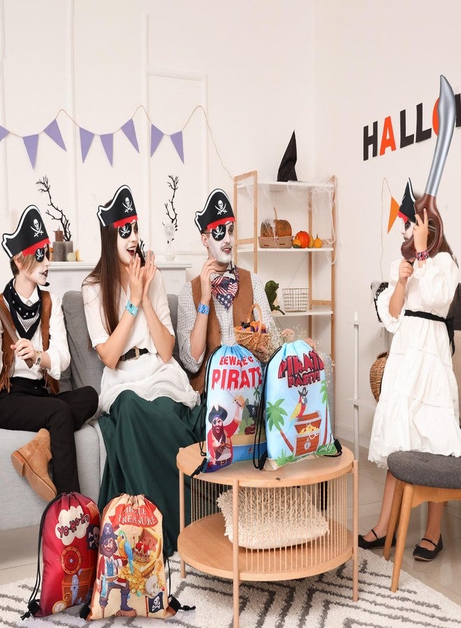 تونديامو مجموعة تونديمو المكونة من 84 قطعة من هدايا حفلات النينجا والقراصنة، تتضمن حقيبة ظهر برباط، وعصابة رأس، وسيف قابل للنفخ، وسوار، وملصق، وسلسلة مفاتيح، وقناع عين مطاطي لحفلات أعياد الميلاد الخاصة بالكاراتيه (بنمط القراصنة). - Image 4