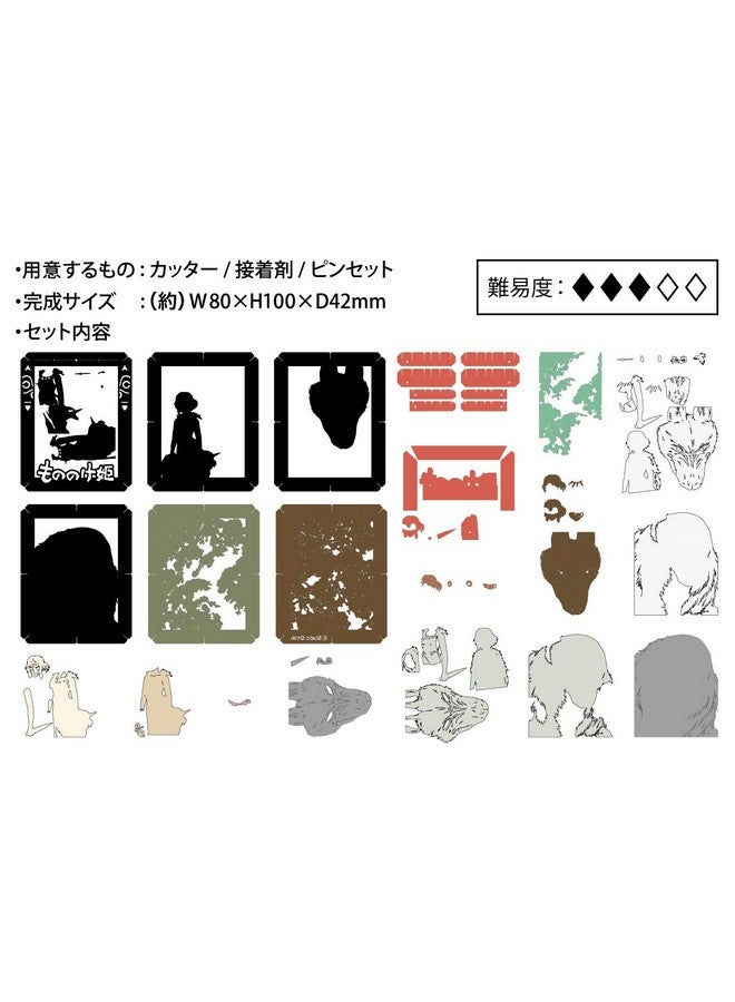 Studio Ghibli Via Bluefin Ensky Princess Mononoke Paper Theater (Pt141) Official Merchandise