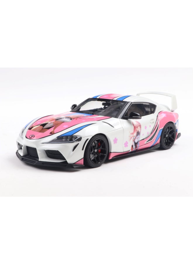 Solido Toyota GR Supra Solido Works Itasha White 2024 Diecast Model Car, 1:18 Scale, Opening Front Doors, Steerable Wheels, Collector Display Model - Image 1