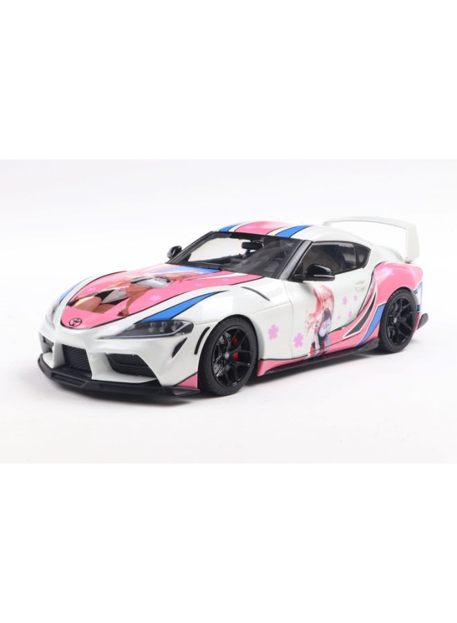 Solido Toyota GR Supra Solido Works Itasha White 2024 Diecast Model Car, 1:18 Scale, Opening Front Doors, Steerable Wheels, Collector Display Model - Image 2