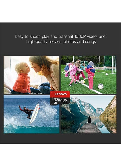 128GB TF Card High-speed Micro SD Card A1 U3 C10 Speed Level up to 100MB/s Read Speed for Phone Tablet Monitoring Device