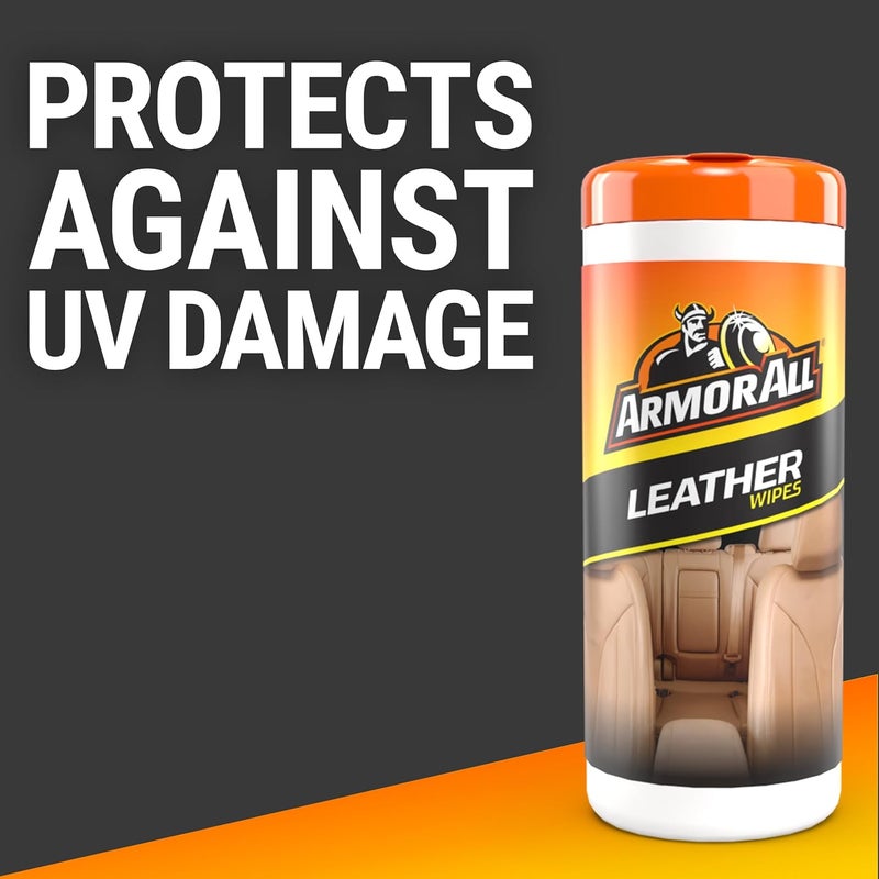Armor All Leather Wipes - 20 Count for Cleaning, Conditioning, and Protecting Leather - Image 5
