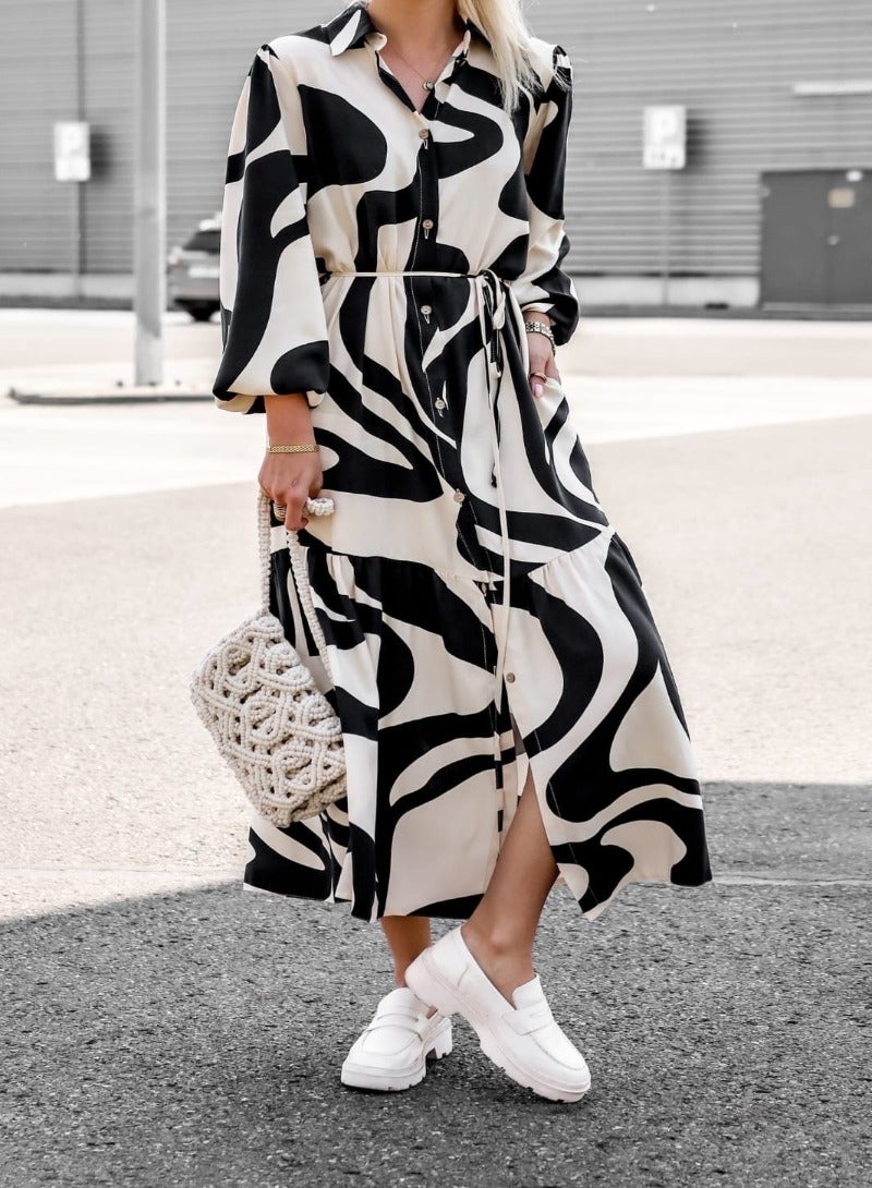 YUNIQEE Abstract Print Dress  - Image 4