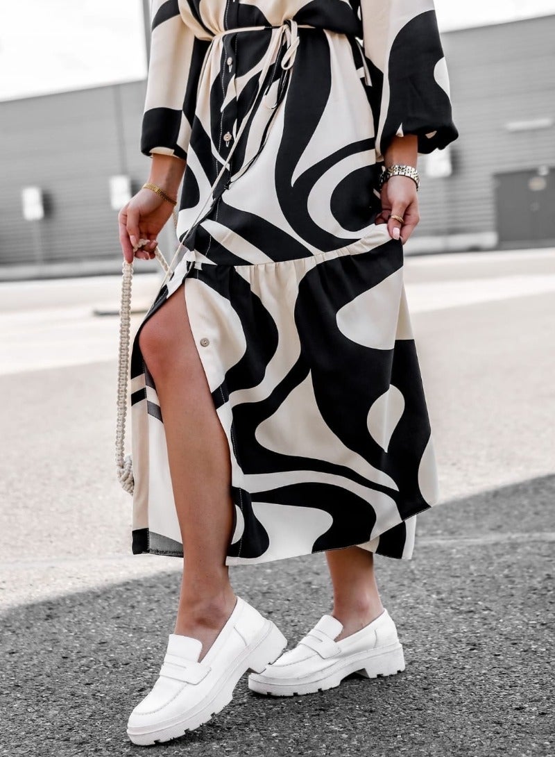 YUNIQEE Abstract Print Dress  - Image 3