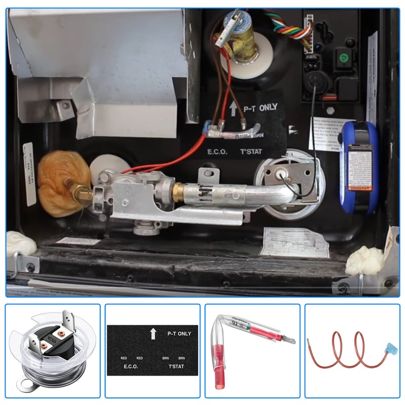 Dreyoo RV Water Heater Thermal Cutoff with ECO Thermostat Assembly Kit, UL Listed Replacement Part Compatible with Atwood 91447 93866 (2 Pcs) - Image 5